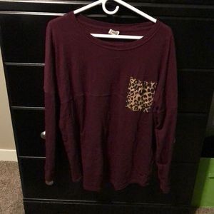 Burgundy long sleeve